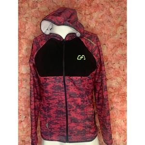 Gym Aesthetics Pink Purple Camo Medium Zip Up